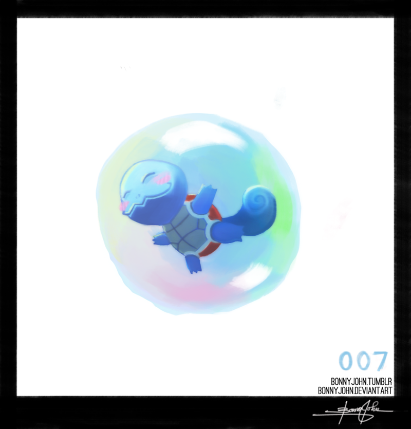 Illustration for article titled Squirtle! Pokemon one a Day!